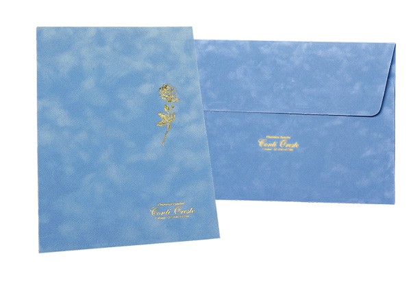 Libro delle Firme – tessuto vellutato azzurro