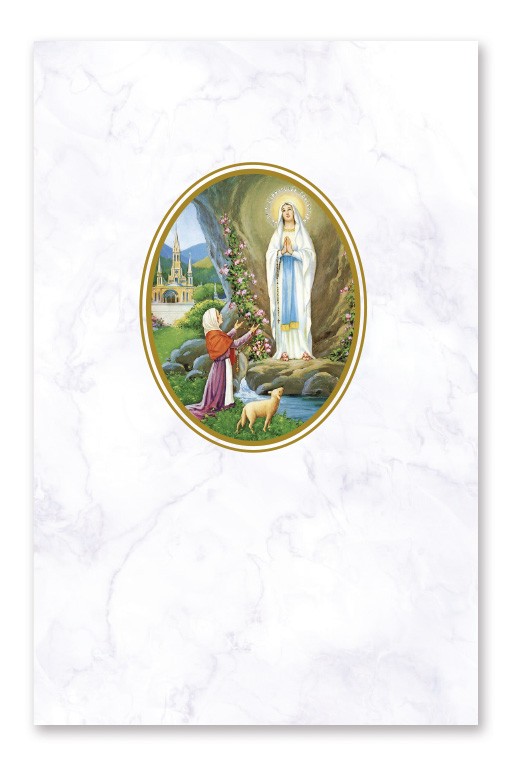 Ricordino pieghevole in carta bianca