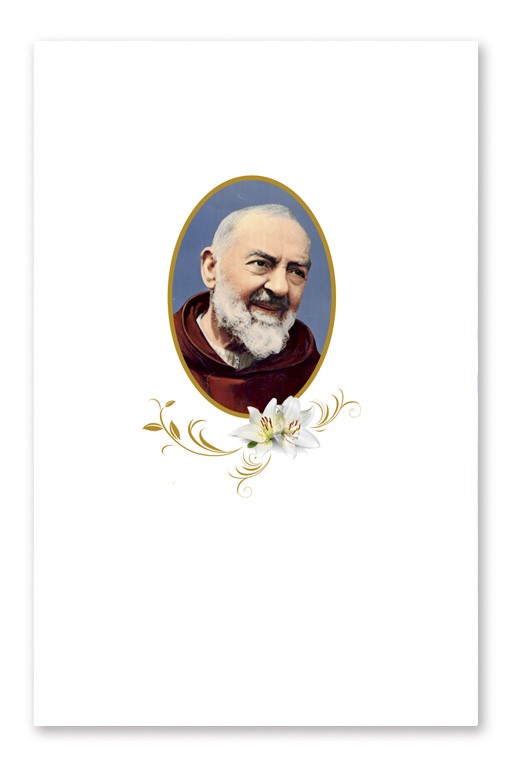 Ricordino pieghevole in carta bianca