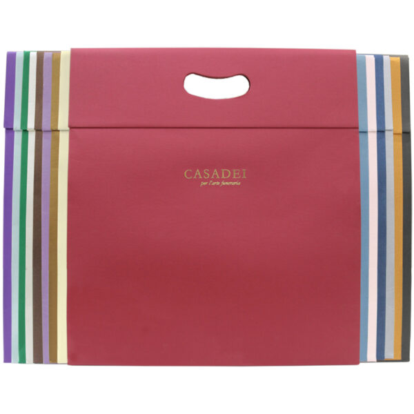 Borsa bauletto in pregiato cartone perlescente