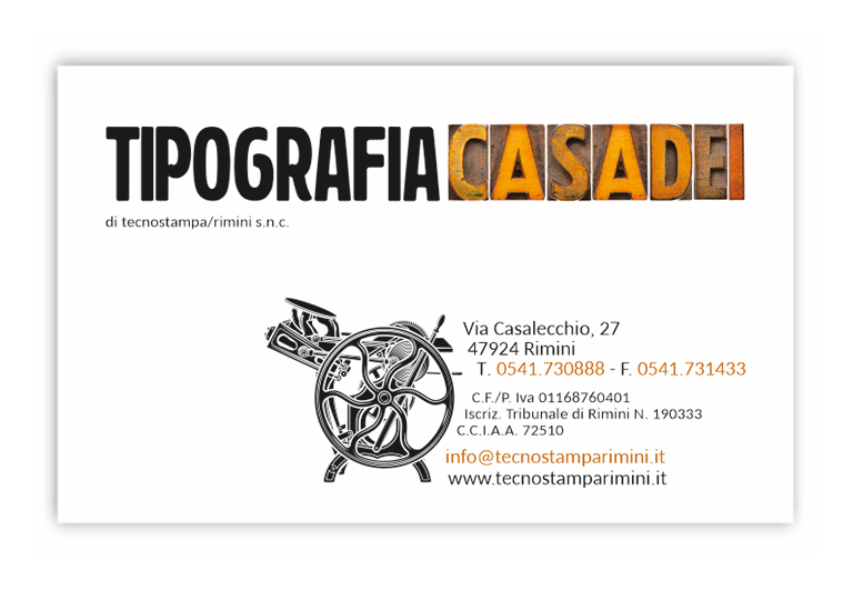 Biglietto da visita pieghevole 8,5x5,5 cm. - carta 300 gr con stampa a colori su un lato