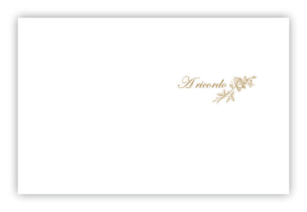 N. 200 buste bianche "A ricordo" - 7,5x11 cm.