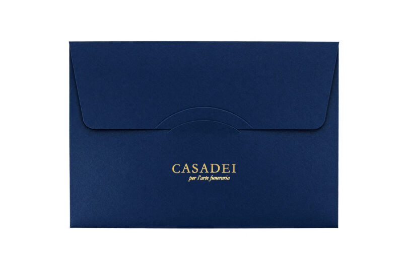 Busta portadocumenti blu 17x25 cm.